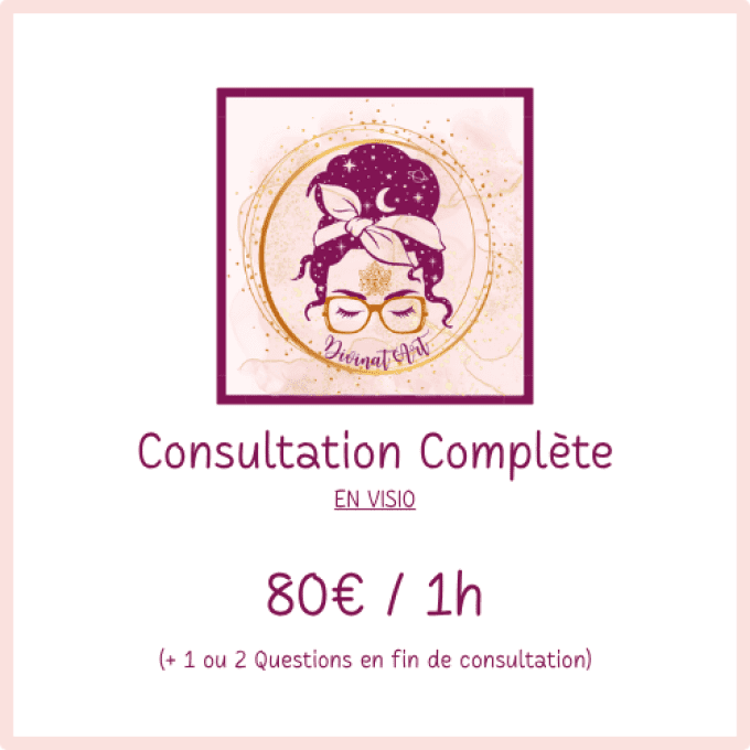 Consultation Complète en visio 1h
